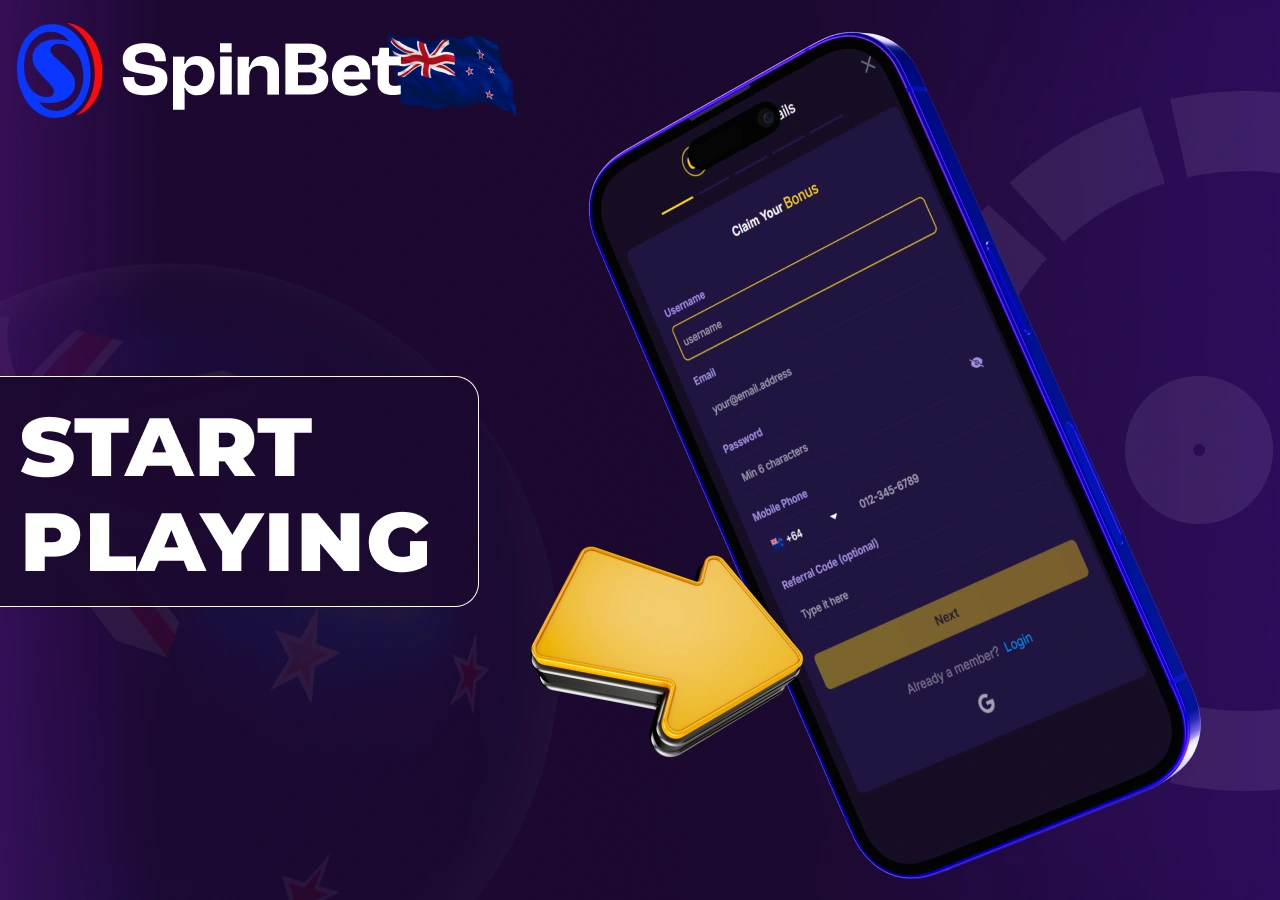 Players in New Zealand can start after login and deposit.